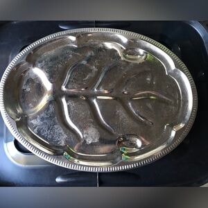 Vintage Serving Trays~ Silver Plated ~ Scalloped Edging~$6.00 one left